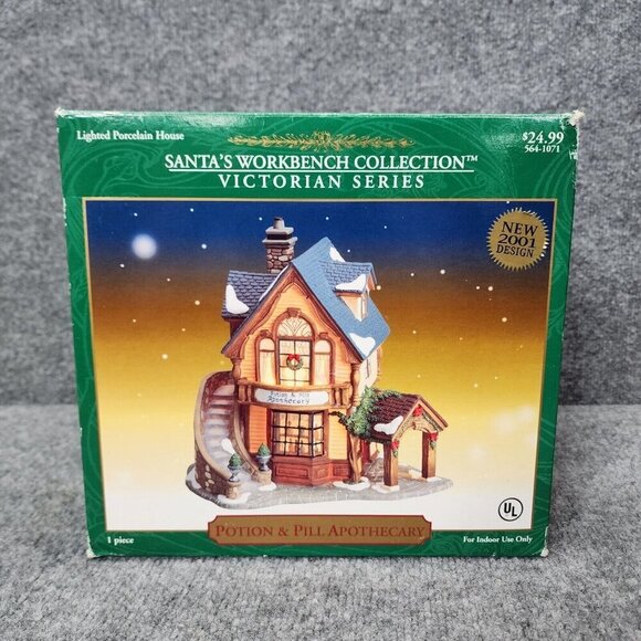 2001 Santa's Workbench Potion and Pill Apothecary Victorian Series Original Box - Picture 1 of 16